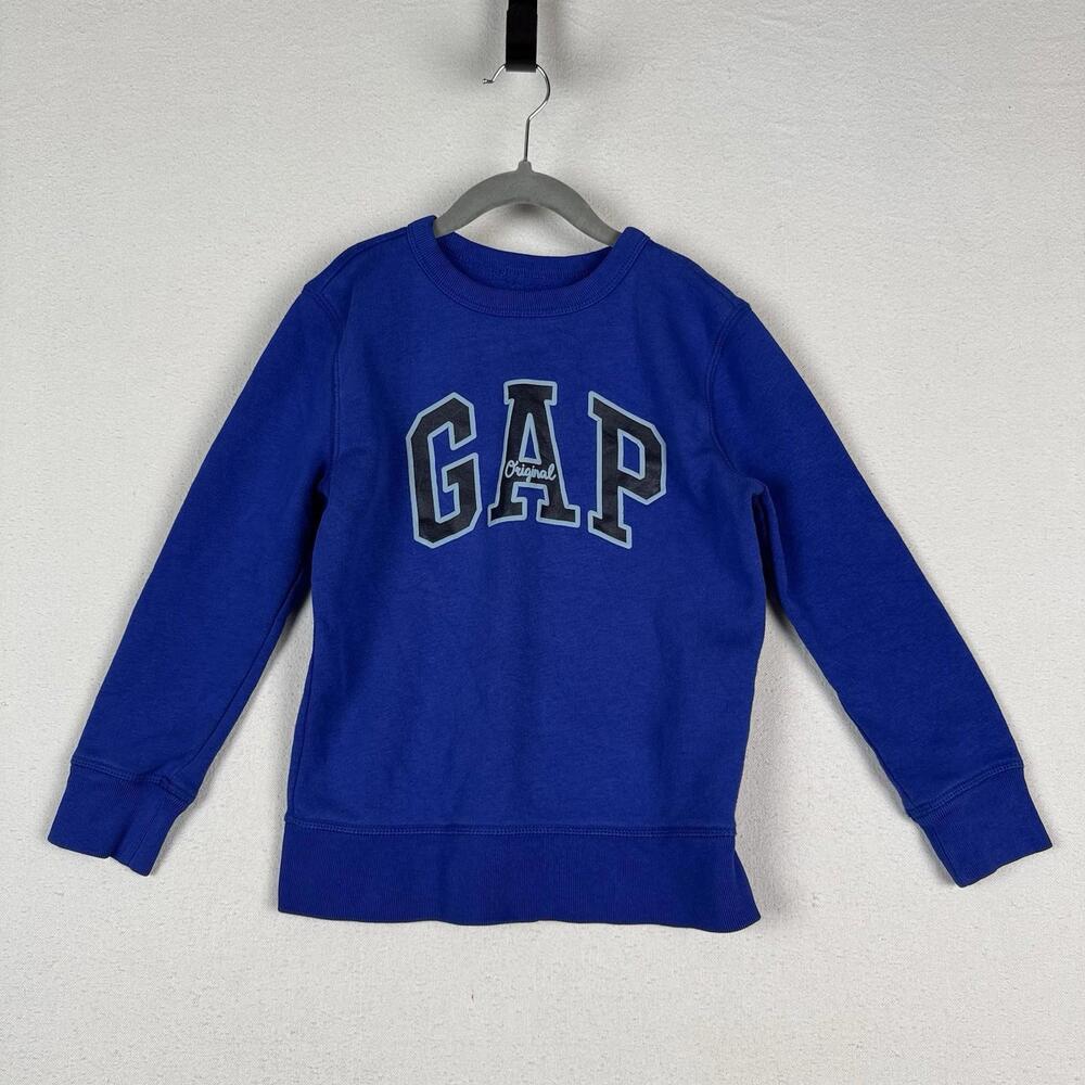 Gap Kids Blue‎ Size S 6-7 Sweatshirt With logo Spellout